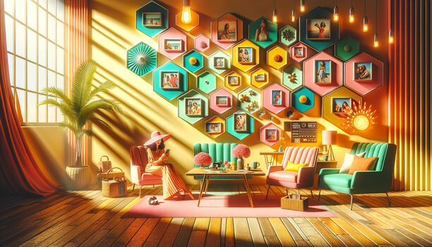Foto-Hexagone – kreative Ideen für deine Wand